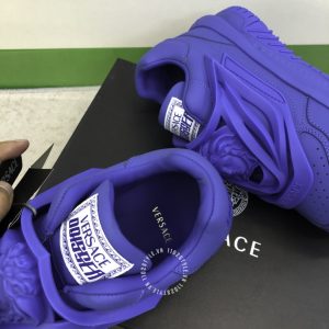 Giày sneaker Versace nam da xịn màu xanh cao cấp - Ảnh 7