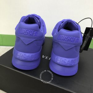 Giày sneaker Versace nam da xịn màu xanh cao cấp - Ảnh 9