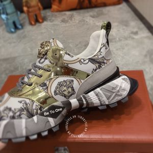 Giày nam Versace thể thao phối màu logo kim loại cao cấp - Ảnh 8