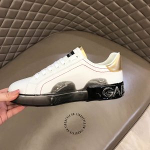 Giày Dolce & Gabbana unisex màu trắng đế đen cao cấp - Ảnh 9