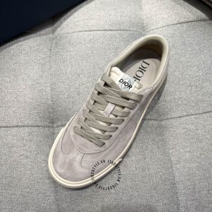 Giày nam Dior màu ghi da lộn cao cấp - Ảnh 8