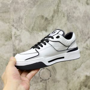 Giày unisex Dolce & Gabbana màu trắng viền đen cao cấp Luxury - Ảnh 5