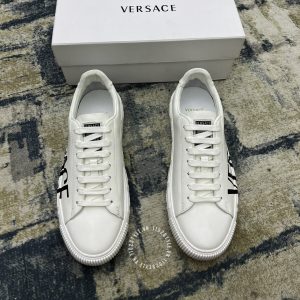 Giày nam Versace sneaker màu trắng họa tiết cao cấp - Ảnh 2