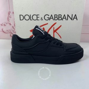 Giày thể thao Dolce & Gabbana màu đen logo trắng cao cấp - Ảnh 7