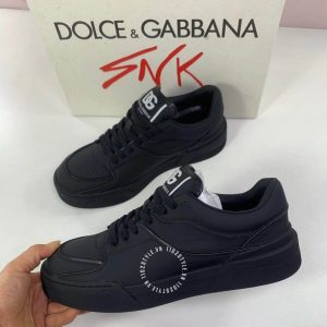 Giày thể thao Dolce & Gabbana màu đen logo trắng cao cấp - Ảnh 5