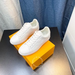 Giày nam Louis Vuitton sneaker màu trắng họa tiết cao cấp - Ảnh 3