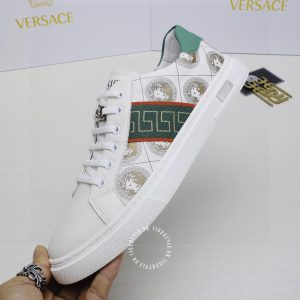 Giày nam thể thao Versace màu trắng họa tiết fake 1:1 - Ảnh 5