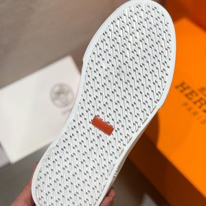Giày nam Hermes sneaker boot màu ghi phối đen fake 1:1 - Hình ảnh 8