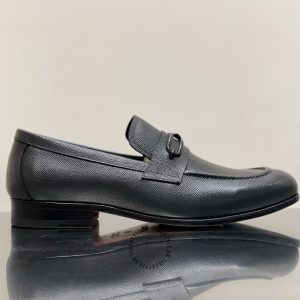 Giày lười Hermes like auth nam hàng hiệu màu đen cao cấp - Ảnh 4