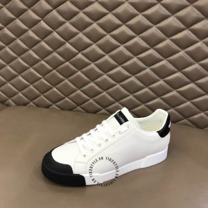 Sneaker Dolce & Gabbana unisex màu trắng da thật hàng hiệu - Ảnh 6