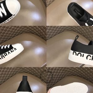 Giày Dolce & Gabbana màu trắng phối đen da thật hàng hiệu - Ảnh 9