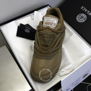 Giày nam Versace sneaker màu nâu cao cấp hàng hiệu - Ảnh 3