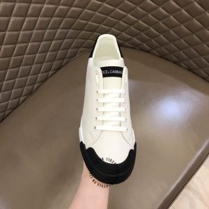 Sneaker Dolce & Gabbana unisex màu trắng da thật hàng hiệu - Ảnh 4