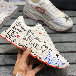 Sneaker Dolce & Gabbana màu trắng hoạ tiết nhiều màu hàng hiệu - Ảnh 8