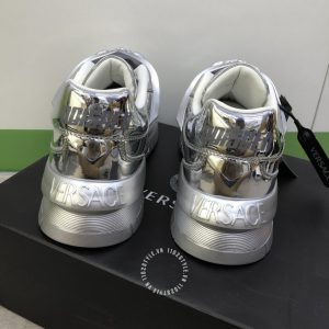 Giày nam Versace sneaker màu bạc cao cấp hàng hiệu - Ảnh 9