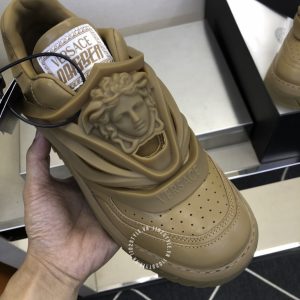 Giày nam Versace sneaker màu nâu cao cấp hàng hiệu - Ảnh 6