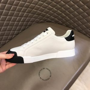 Sneaker Dolce & Gabbana unisex màu trắng da thật hàng hiệu - Ảnh 5