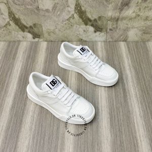 Giày unisex Dolce & Gabbana màu trắng logo đen hàng hiệu - Ảnh 2