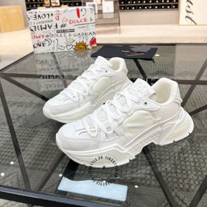 Giày nam Dolce & Gabbana trắng phối vải lưới hàng hiệu Luxury - Ảnh 3