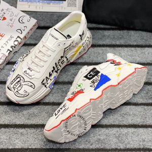 Sneaker Dolce & Gabbana màu trắng hoạ tiết nhiều màu hàng hiệu - Ảnh 3