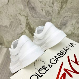 Giày unisex Dolce & Gabbana màu trắng logo đen hàng hiệu - Ảnh 7