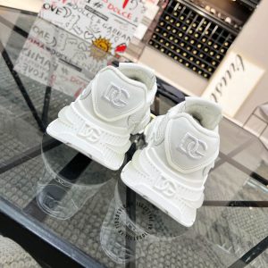 Giày nam Dolce & Gabbana trắng phối vải lưới hàng hiệu Luxury - Ảnh 4