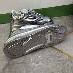 Giày nam Versace sneaker màu bạc cao cấp hàng hiệu - Ảnh 8