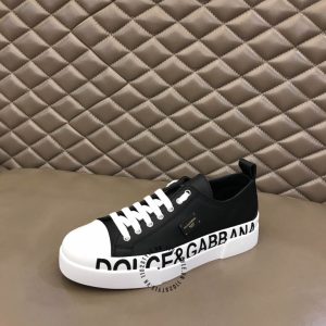 Giày Dolce & Gabbana màu trắng phối đen da thật hàng hiệu - Ảnh 8
