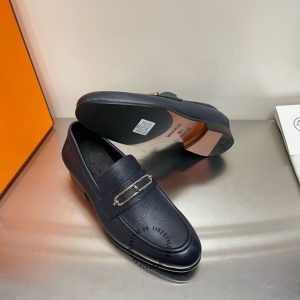 Giày Hermes nam hàng hiệu xách tay màu xanh than replica 1:1 - Hình ảnh 3