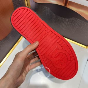 Giày da thật Dolce & Gabbana nam màu đen phối đỏ hàng hiệu - Ảnh 8