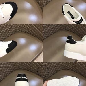 Sneaker Dolce & Gabbana unisex màu trắng da thật hàng hiệu - Ảnh 9