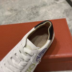 Giày nam hàng hiệu Versace thể thao màu trắng logo thêu - Ảnh 8