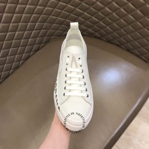 Giày Dolce & Gabbana unisex trắng logo vàng hàng hiệu Luxury - Ảnh 6