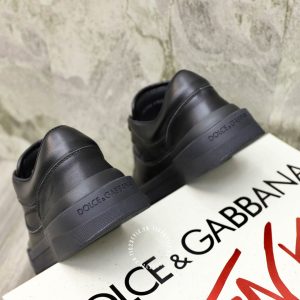 Giày nam Dolce & Gabbana màu đen logo trắng hàng hiệu cao cấp - Ảnh 3