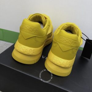 Giày nam Versace sneaker màu vàng hàng hiệu cao cấp - Ảnh 9