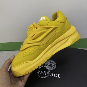 Giày nam Versace sneaker màu vàng hàng hiệu cao cấp - Ảnh 7
