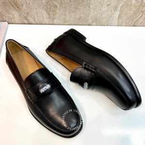 Giày Loafer Hermes nam màu đen phiên bản hàng hiệu - Hình ảnh 5