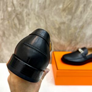 Giày Loafer Hermes nam màu đen hàng hiệu giá tốt - Ảnh 8