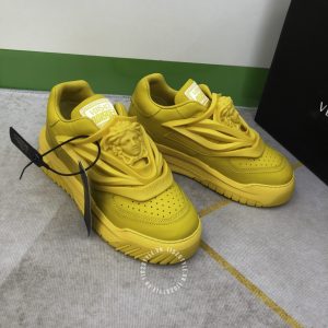 Giày nam Versace sneaker màu vàng hàng hiệu cao cấp - Ảnh 2