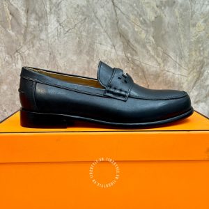 Giày Loafer Hermes nam màu đen phiên bản hàng hiệu - Hình ảnh 9