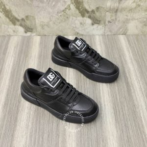 Giày nam Dolce & Gabbana màu đen logo trắng hàng hiệu cao cấp - Ảnh 5