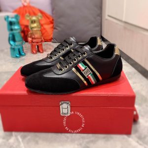 Giày nam Dolce & Gabbana màu đen kẻ sọc phối màu hàng hiệu - Ảnh 8