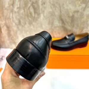 Giày Loafer Hermes nam màu đen phiên bản hàng hiệu - Hình ảnh 10