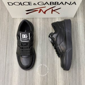 Giày nam Dolce & Gabbana màu đen logo trắng hàng hiệu cao cấp - Ảnh 2
