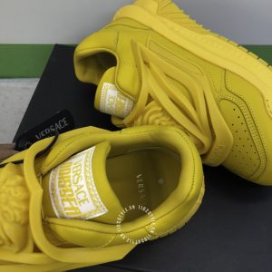 Giày nam Versace sneaker màu vàng hàng hiệu cao cấp - Ảnh 5