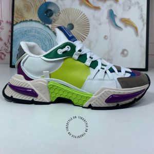 Sneaker Dolce & Gabbana phối màu da thật hàng hiệu xách tay - Ảnh 8