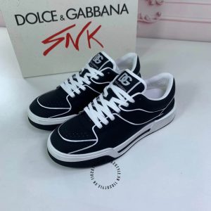 Giày Dolce & Gabbana màu đen viền trắng hàng hiệu xách tay - Ảnh 5
