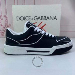 Giày Dolce & Gabbana màu đen viền trắng hàng hiệu xách tay - Ảnh 6