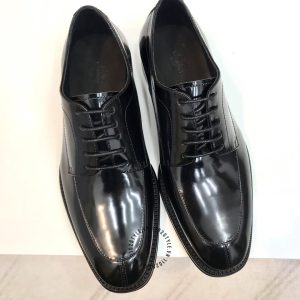 Giày nam hàng hiệu xách tay màu đen da bóng replica 1:1 - Hình ảnh 2