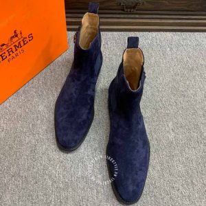 Boot Hermes nam da lộn màu xanh phiên bản nổi bật - Mua ngay - Hình ảnh 3